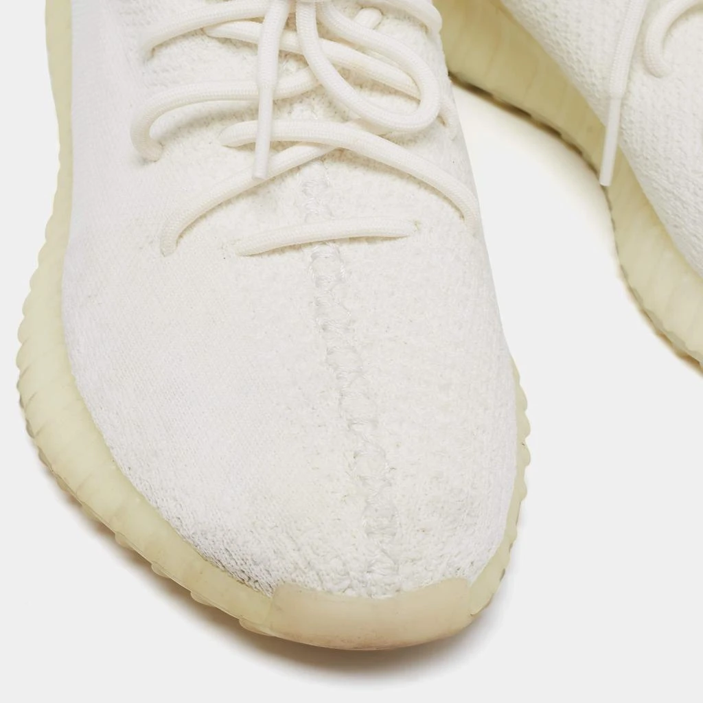Yeezy x Adidas White Knit Fabric Boost 350 V2 Cream White Sneakers Size 45 1/3 商品