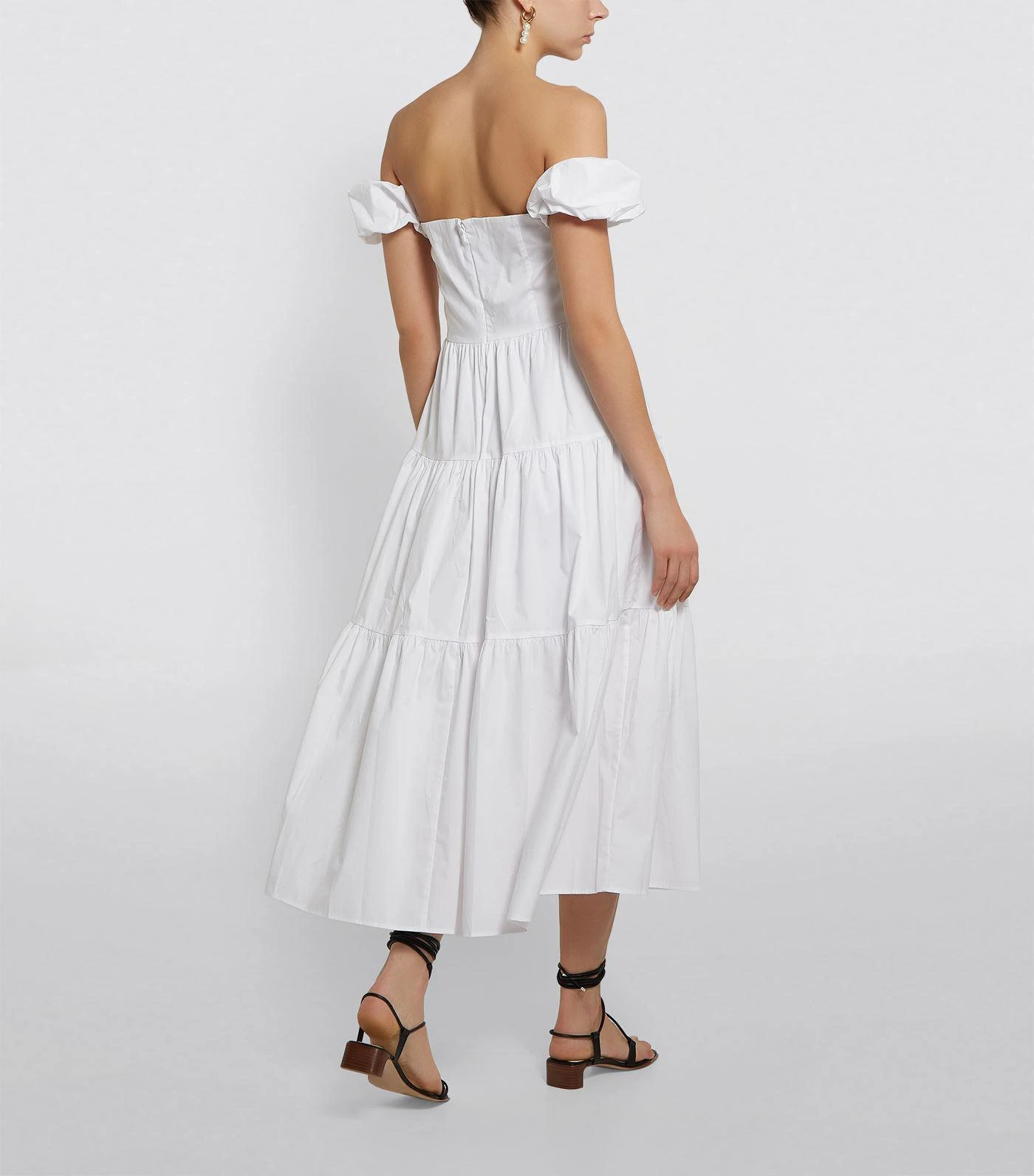 商品Staud|Elio Tiered Midi-Length Dress,价格¥2584,第2张图片详细描述