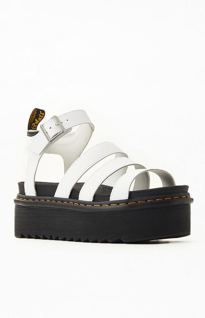 Women's White Blaire Quad Platform Sandals商品第1张图片规格展示