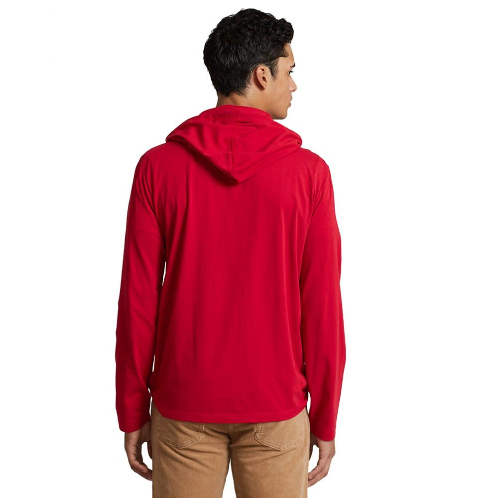 Men's Polo Bear Jersey Hooded T-Shirt商品第4张图片规格展示