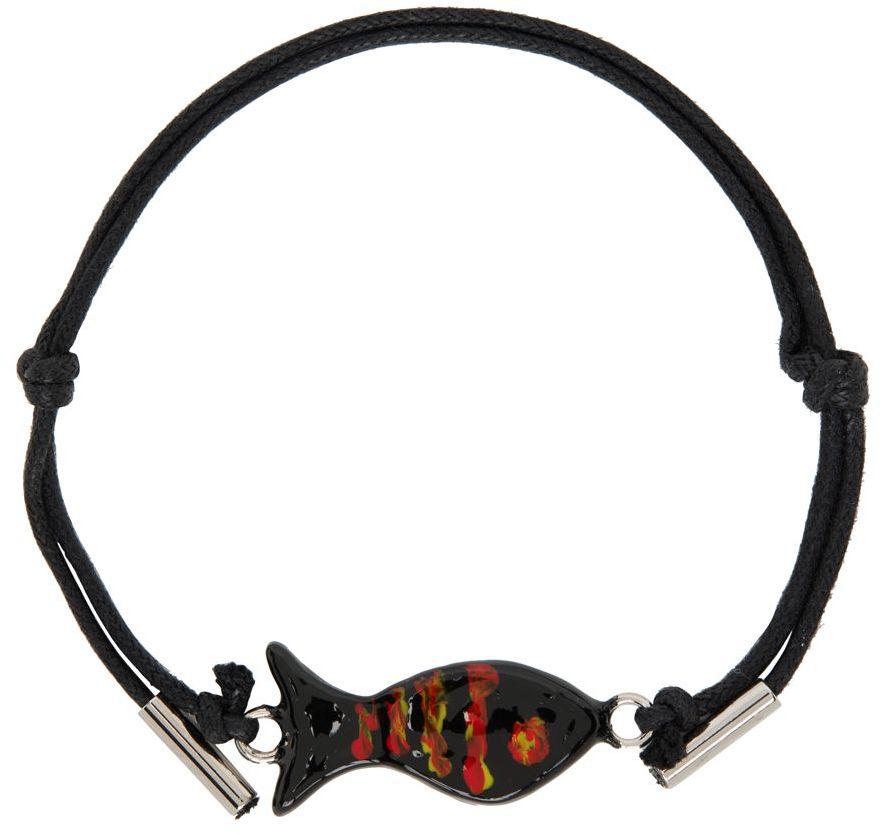 Black Fish Charm Bracelet商品第2张图片规格展示