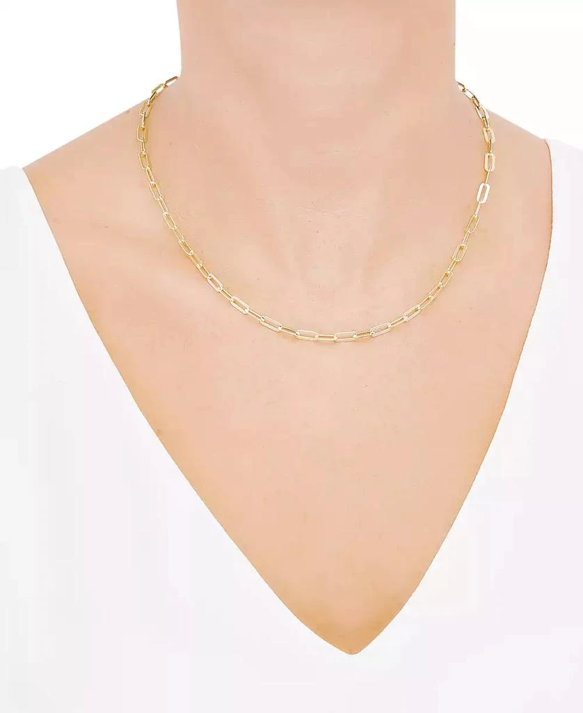 商品Giani Bernini|Paperclip Link 18" Chain Necklace in 18k Gold-Plated Sterling Silver or Sterling Silver, Created for Macy's,价格¥1145,第2张图片详细描述