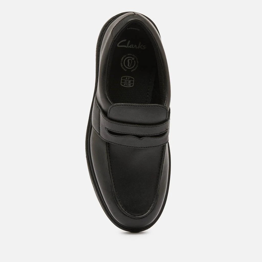 商品Clarks|Clarks Youth Loxham Craft School Shoes - Black Leather,价格¥238,第3张图片详细描述