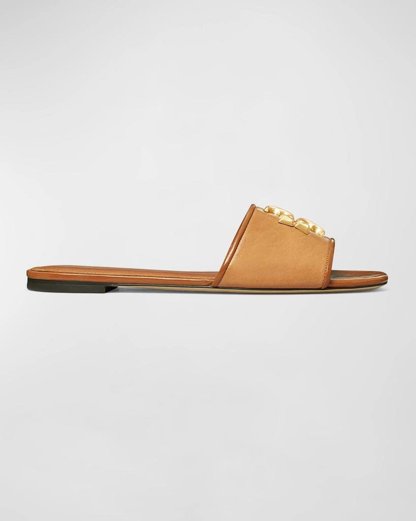 商品Tory Burch|Eleanor Calfskin Medallion Flat Sandals,价格¥2335,第1张图片