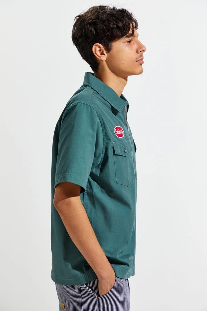 商品STUSSY|Stussy Garage Short Sleeve Zip-Up Shirt,价格¥794,第3张图片详细描述