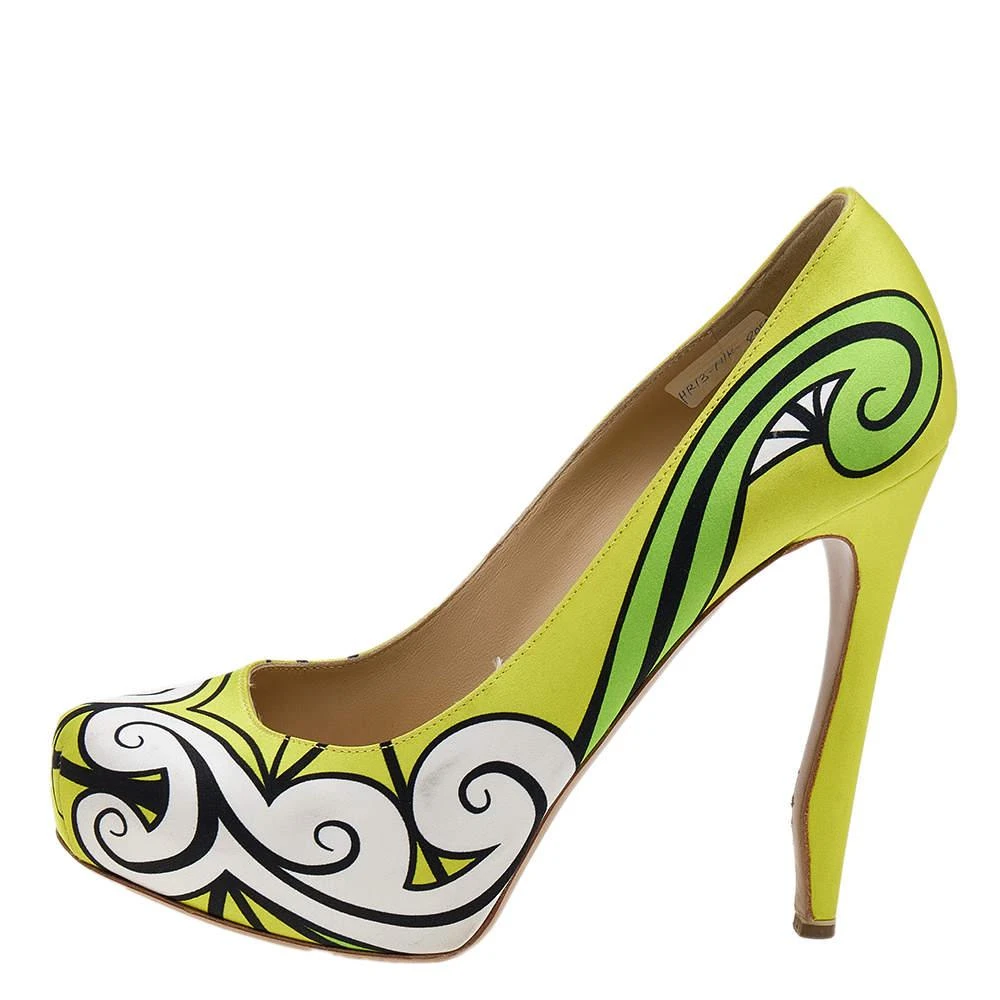 商品[二手商品] Nicholas Kirkwood|Nicholas Kirkwood Multicolor Satin Pumps Size 38,价格¥985,第2张图片详细描述