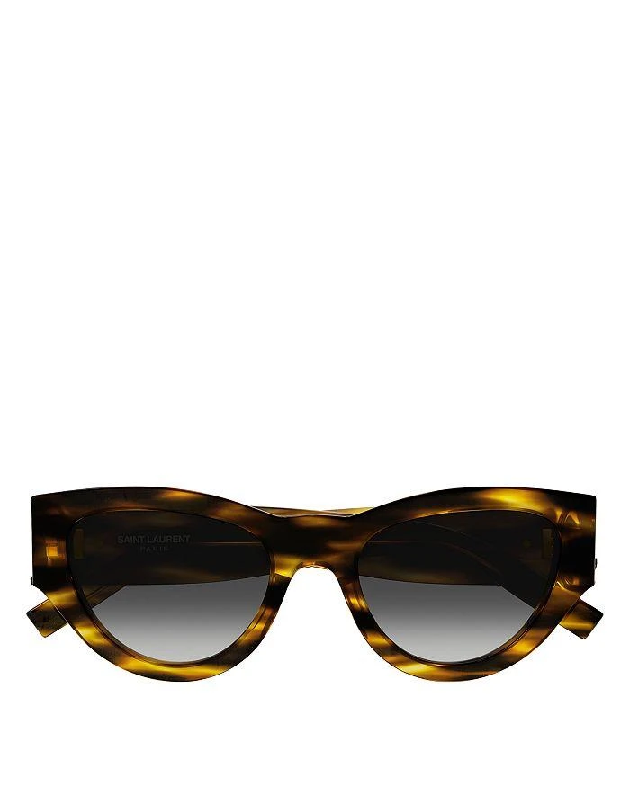 商品Yves Saint Laurent|Monogram Cat Eye Sunglasses, 53mm,价格¥3803,第2张图片详细描述