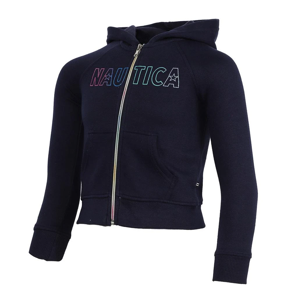 商品Nautica|Nautica Girl's Ombre Zip Up Hoodie,价格¥152,第3张图片详细描述