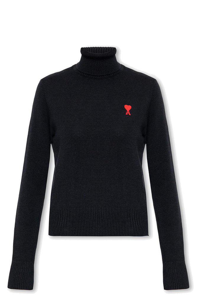 商品AMI|AMI Paris Ami De Coeur High-Neck Knitted Jumper,价格¥1781,第1张图片