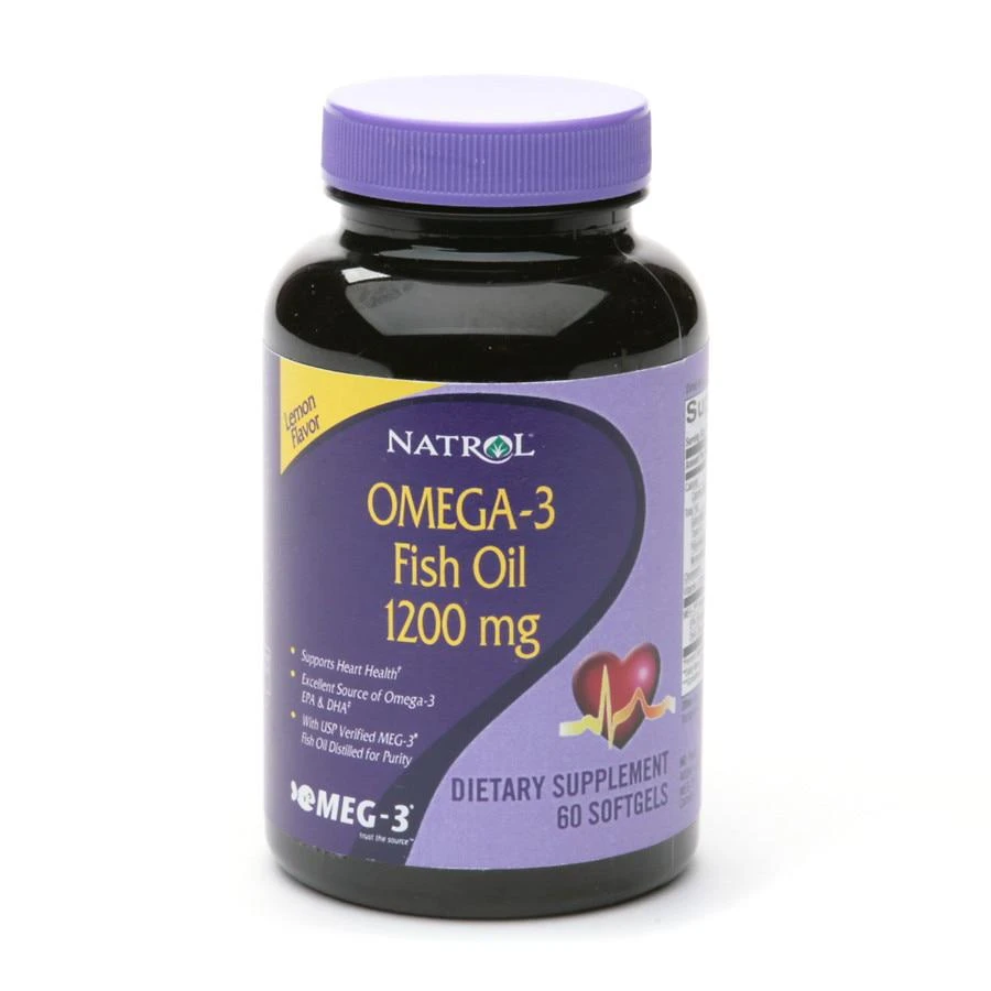 商品Natrol|Omega-3 Fish Oil 1200 mg Lemon,价格¥30,第1张图片