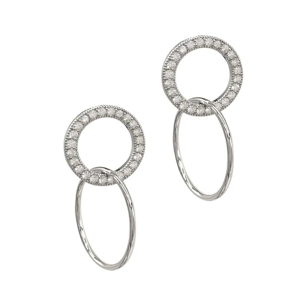 商品ADORNIA|Adornia Drop Circle Earrings silver,价格¥74,第1张图片