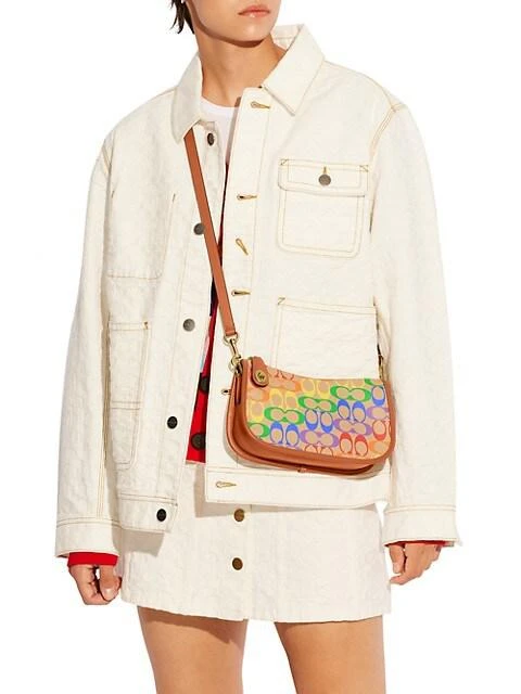 商品Coach|Swinger Pride Coated Canvas Shoulder Bag,价格¥833,第3张图片详细描述