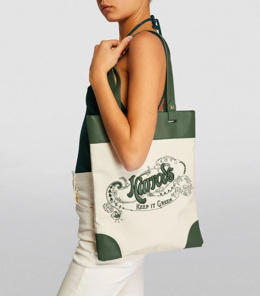 商品Harrods|Embroidered Logo Tote Bag,价格¥491,第5��张图片详细描述