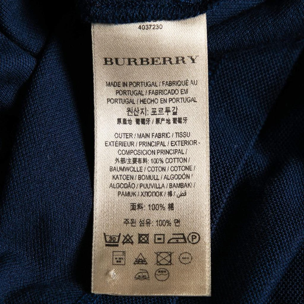 商品[二手商品] Burberry|Burberry Navy Blue Short Sleeve Polo T-Shirt M,价格¥955,第5张图片详细描述