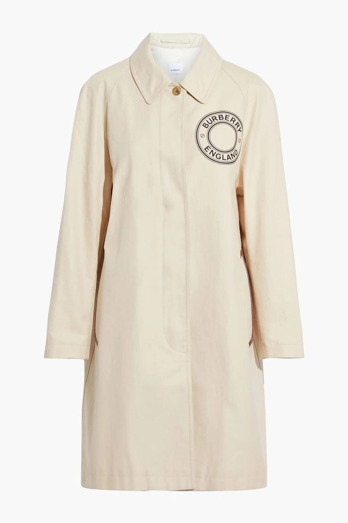 商品Burberry|Printed cotton-canvas trench coat,价格¥5817,第1张图片