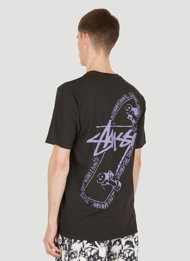 商品STUSSY|Skate Posse T-Shirt in Black,价格¥392,第4张图片详细描述