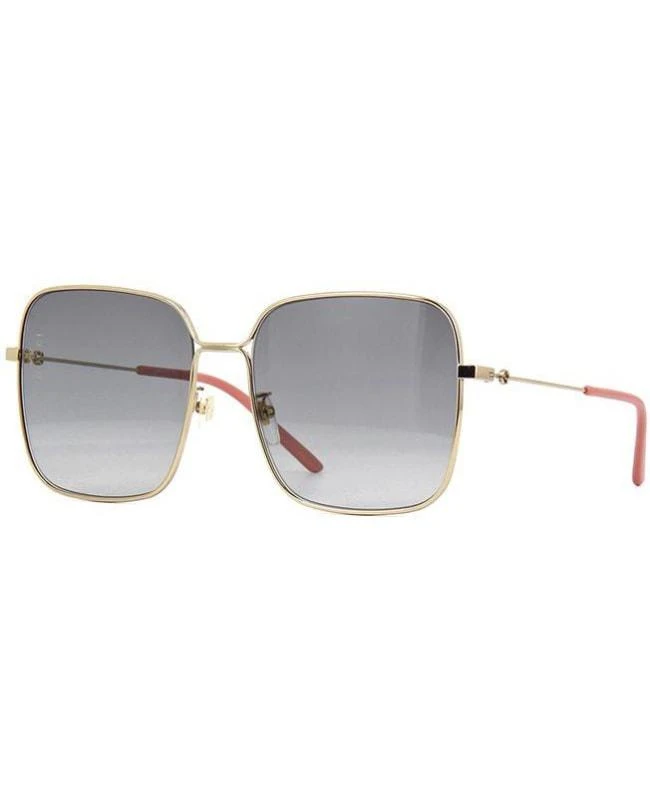 商品Gucci|Gucci Square Metal Unisex Sunglasses GG0443S-001,价格¥1282,第1张图片