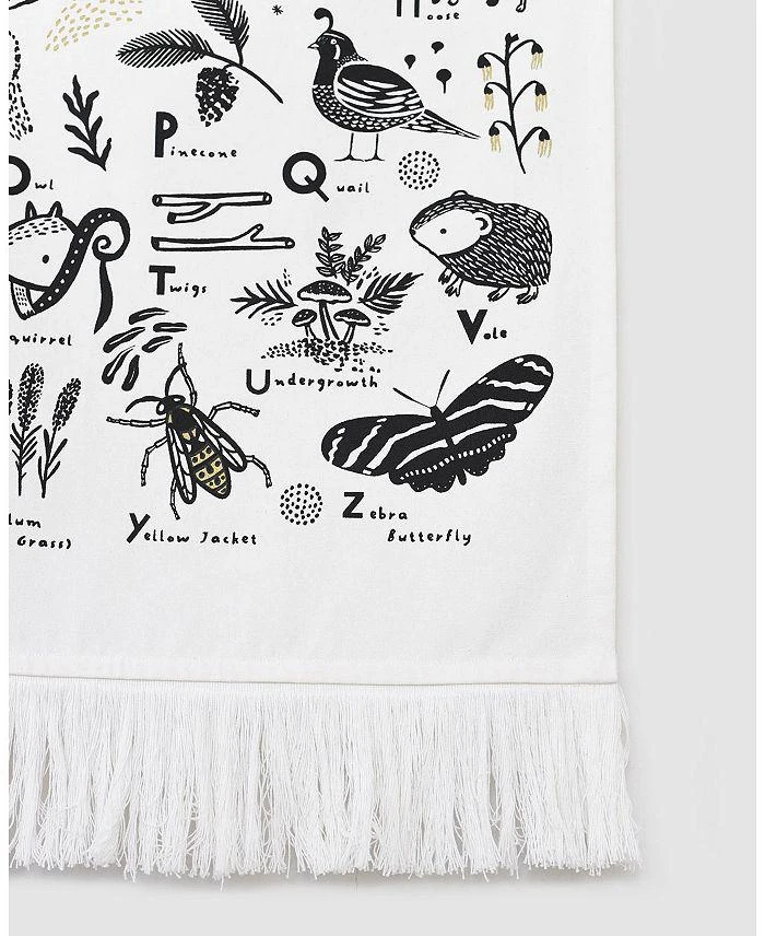 商品Wee Gallery|Woodland Alphabet Printed Tapestry - All Ages,价格¥398,第3张图片详细描述