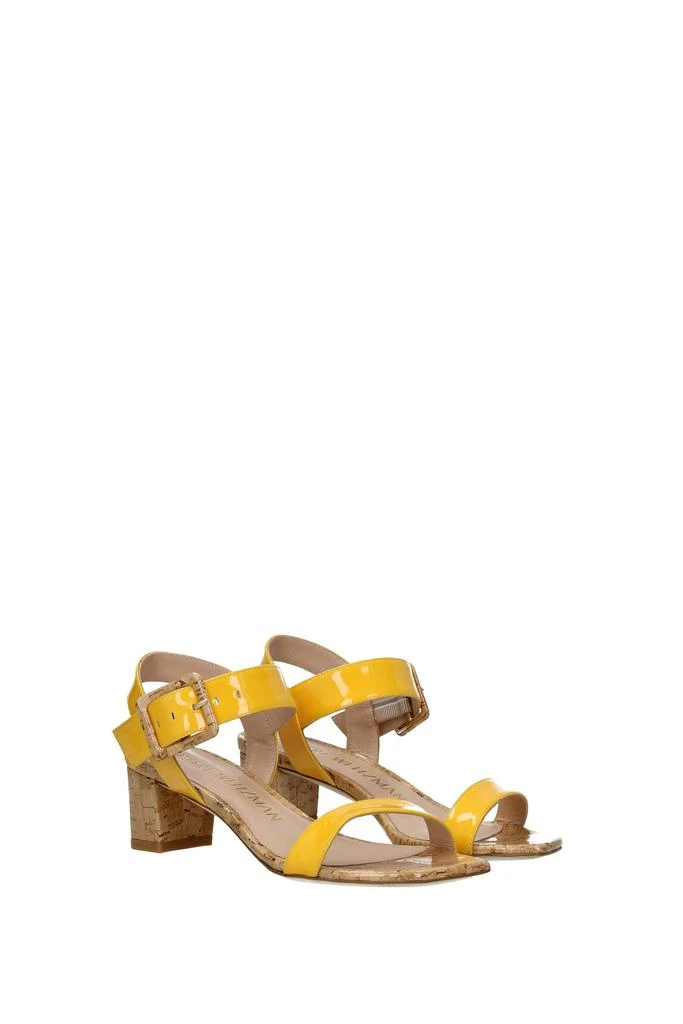 商品Stuart Weitzman|Sandals alexandrine Patent Leather Yellow,价格¥1311,第2张图片详细描述