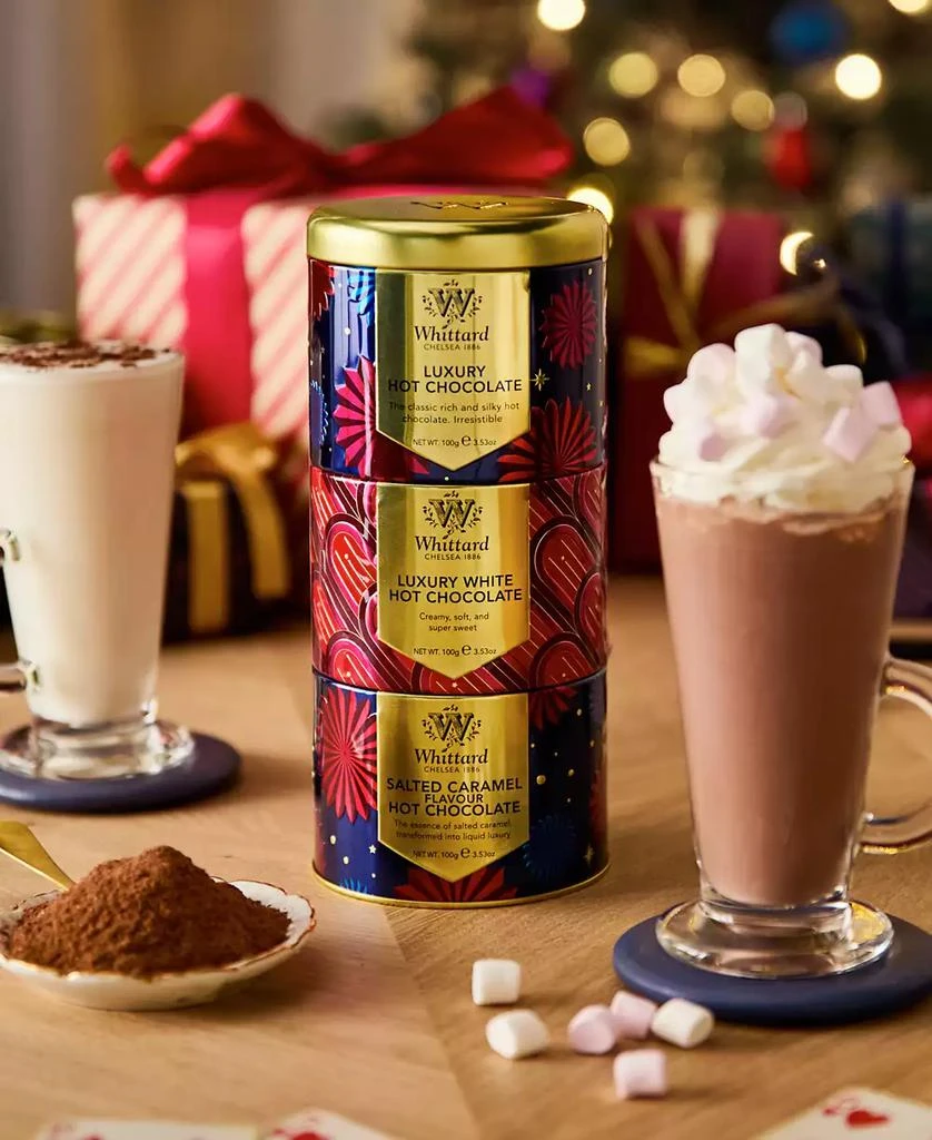 商品Whittard of Chelsea|Holiday Luxury Hot Cocoa Stacking Tins, 3 Piece,价格¥206,第3张图片详细描述
