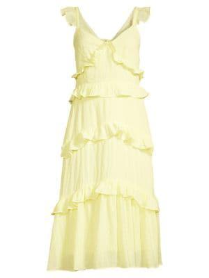 商品Lush|​Ruffle Tiered Midi Dress,价格¥298,第5张图片详细描述