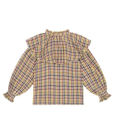 商品The New Society|Berenice checked cotton top,价格¥477,第4张图片详细描述