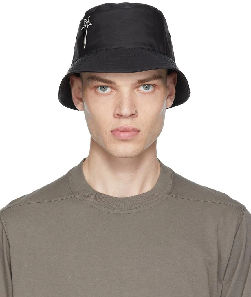 商品Rick Owens|Black Champion Edition Gilligan Bucket Hat,价格¥583,第1张图片