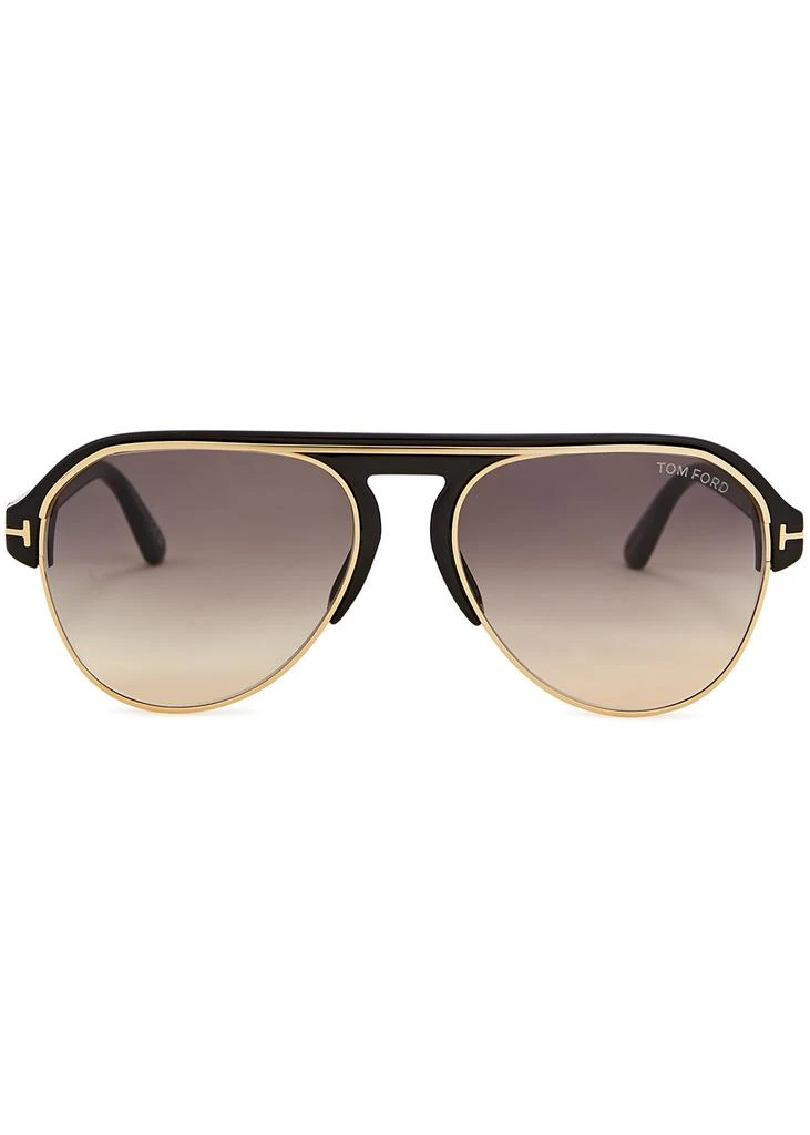 商品Tom Ford|Marshall black aviator-style sunglasses,价格¥3194,第2张图片详细描述