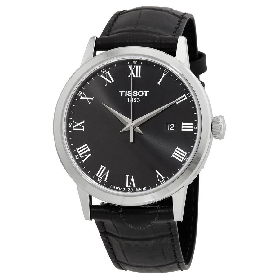 商品Tissot|T-Classic Quartz Black Dial Men's Watch T129.410.16.053.00,价格¥1406,第1张图片