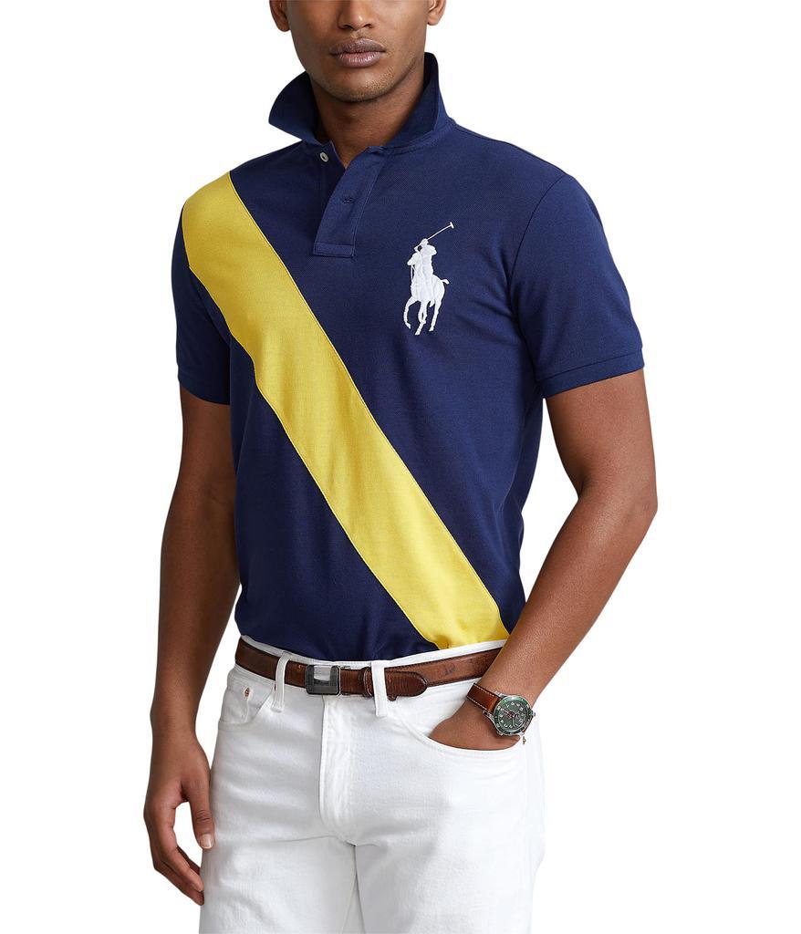 商品Ralph Lauren|Custom Slim Fit Big Pony Mesh Polo Shirt,价格¥647,第1张图片