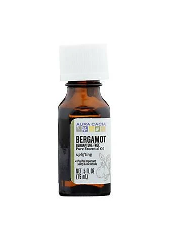 商品Aura Cacia|Cacia Pure Essential Oil Bergamot   0.5 Fl Oz,价格¥153,第1张图片