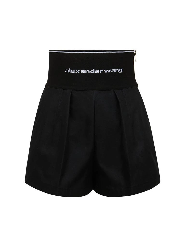 商品Alexander Wang|女式 徽标腰带棉质 Safari 短裤,价格¥3386,第1张图片