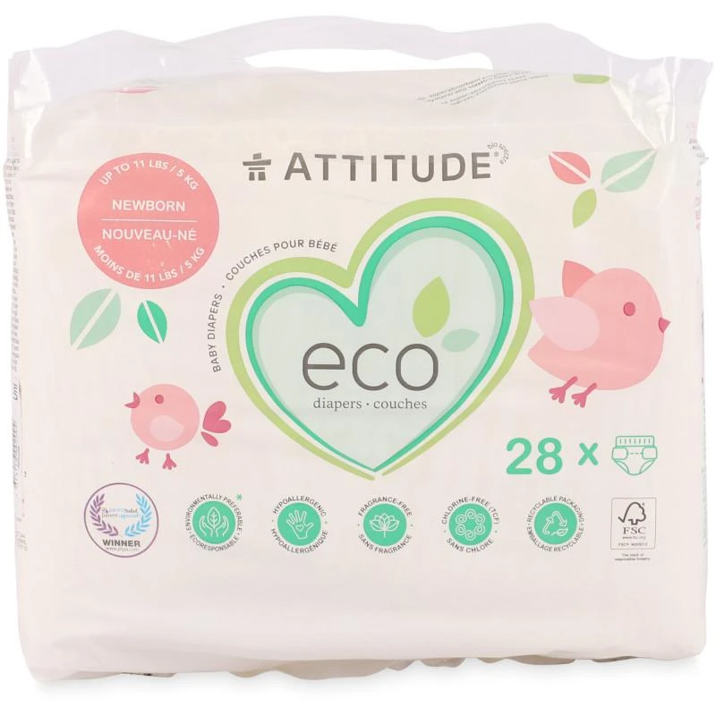 商品Attitude|Diapers for for newborns up to 5 kg pack of 28,价格¥281,第1张图片