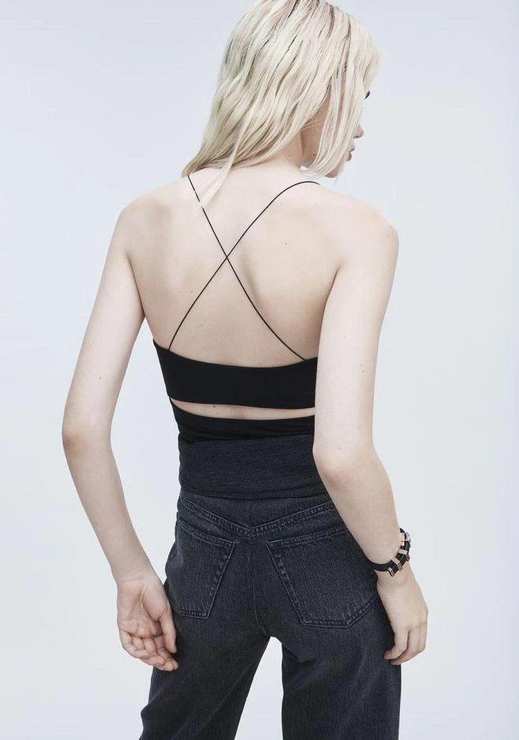 商品Alexander Wang|STRAPPY CAMI 镂空吊带上衣,价格¥347,第4张图片详细描述
