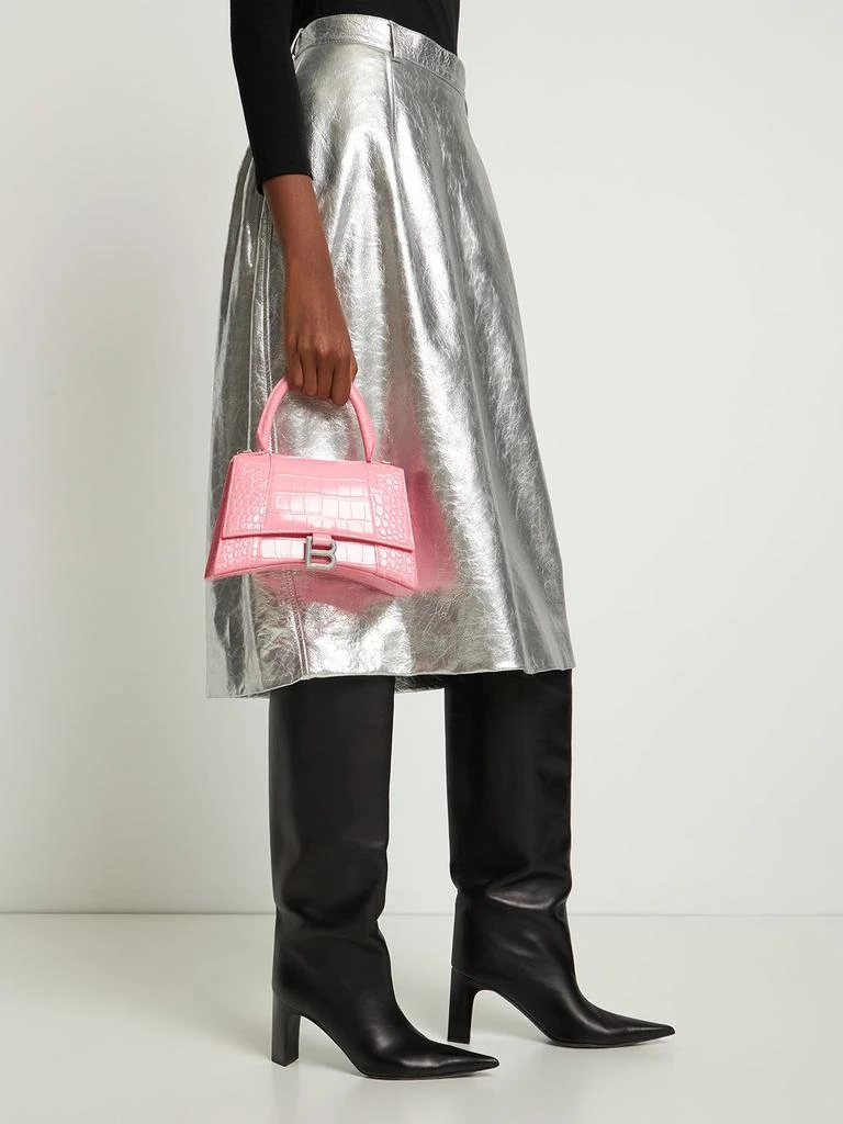 商品Balenciaga|Small Hourglass Embossed Leather Bag,价格¥16239,第2张图片详细描述