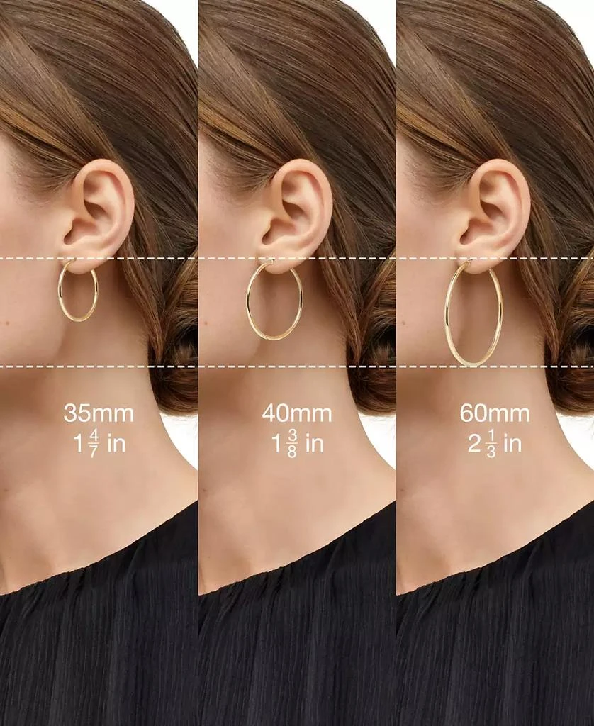 商品Macy's|10k Gold Earrings, Claddagh Hoops,价格¥540,第2张图片详细描述