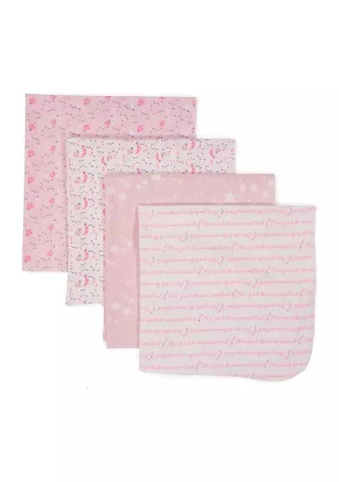 商品Tendertyme|Baby Girls 5 Piece Popcorn Sherpa Galaxy Blanket Gift Set,价格¥360,第2张图片详细描述