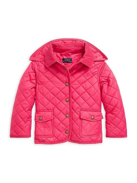 商品Ralph Lauren|Little Girl's &amp; Girl's Water-Resistant Barn Jacket,价格¥506,第1张图片