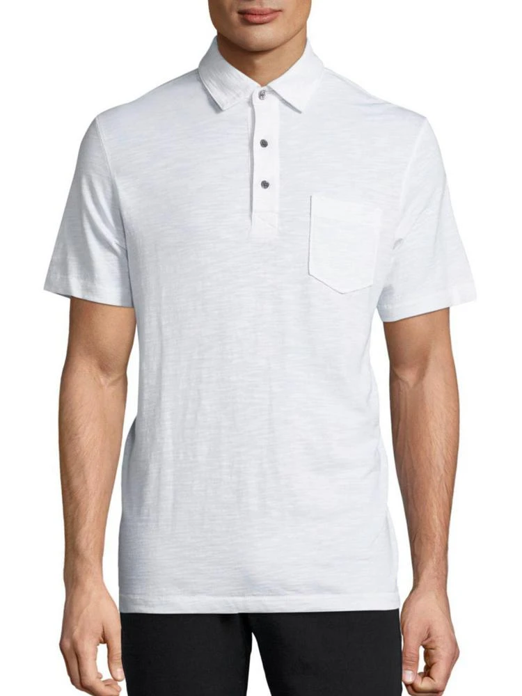 商品Saks Fifth Avenue|COLLECTION Solid Slub Polo,价格¥249,第1张图片
