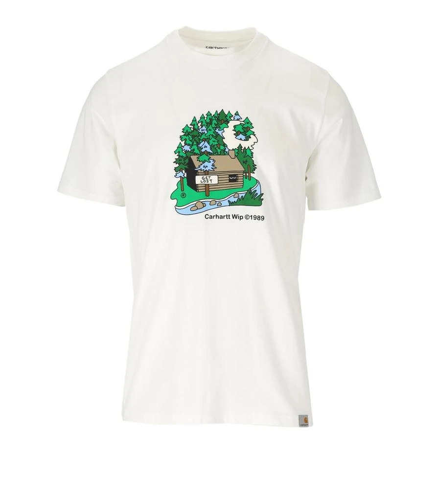 商品Carhartt|Carhartt Wip S/s Cabin White T-shirt,价格¥670,第1张图片