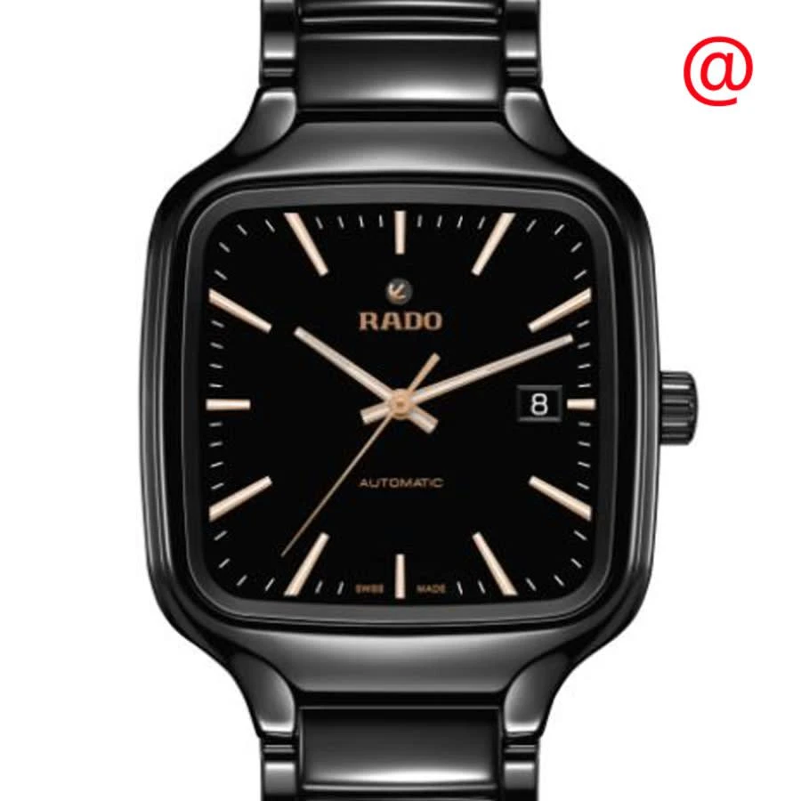 商品Rado|True Square Automatic Black Dial Ladies Watch R27078162,价格¥12365,第1张图片