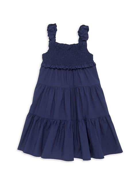 Little Girl's & Girl's Sloane Poplin Smocked Dress商品第1张图片规格展示