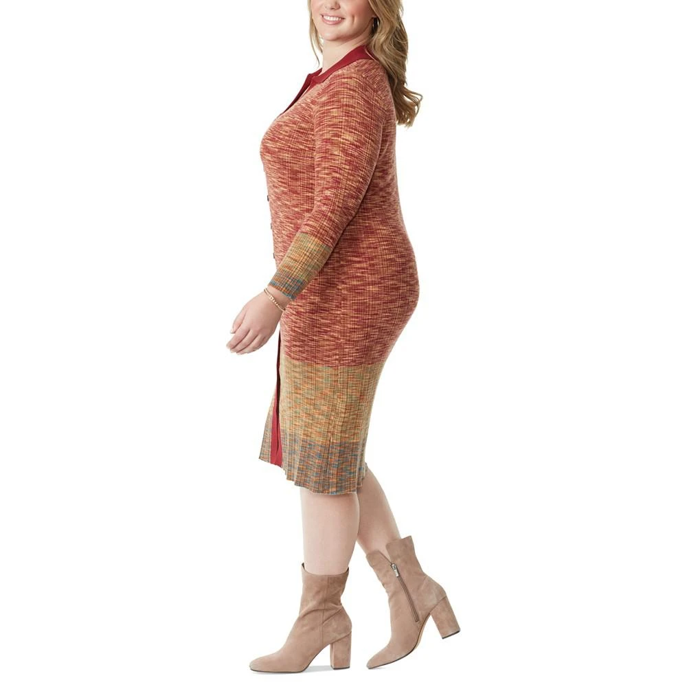 商品Jessica Simpson|Trendy Plus Size Midi Cardigan Dress,价格¥750,第3张图片详细描述