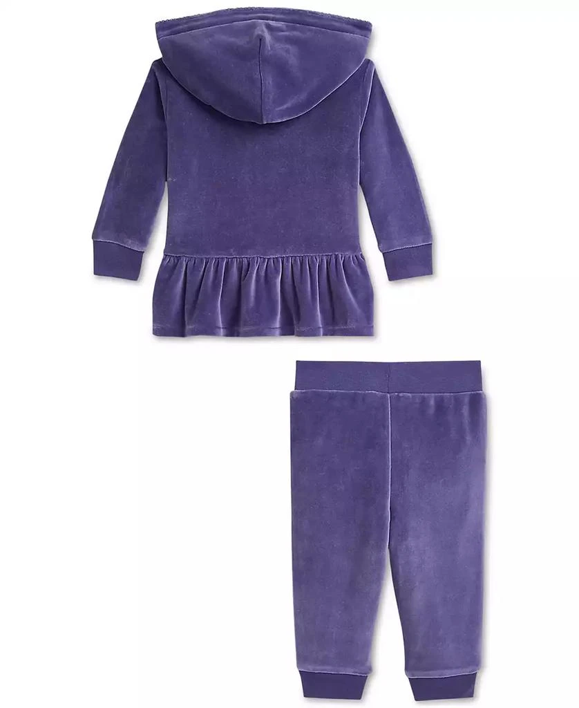 商品Ralph Lauren|Baby Peplum Hoodie & Jogger Pants Set,价格¥360,第2张图片详细描述