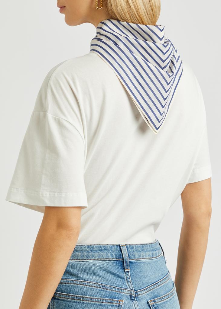 商品Totême|Striped cotton-blend scarf,价格¥1091,第4张图片详细描述