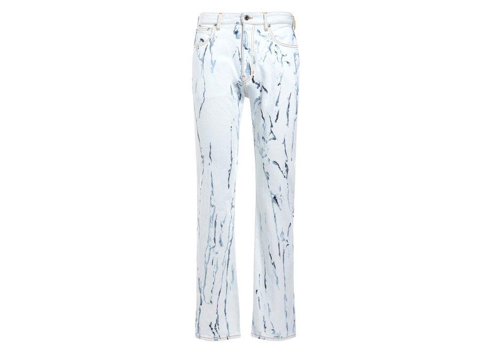 商品Just Cavalli|Just Cavalli Painterly Print Washed Straight-Leg Jeans,价格¥1069,第1张图片