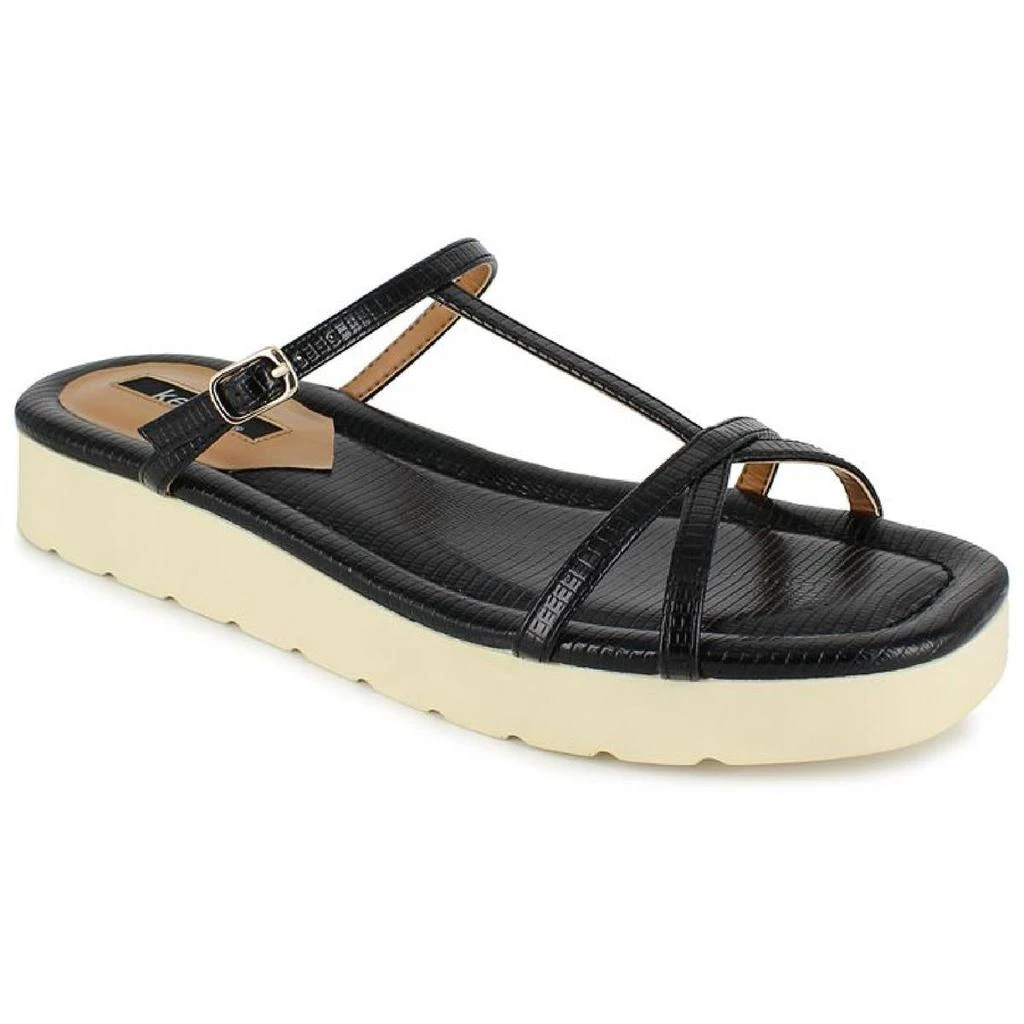 商品Kensie|Kensie Womens Embossed Wedge Flatform Sandals,价格¥61,第1张图片