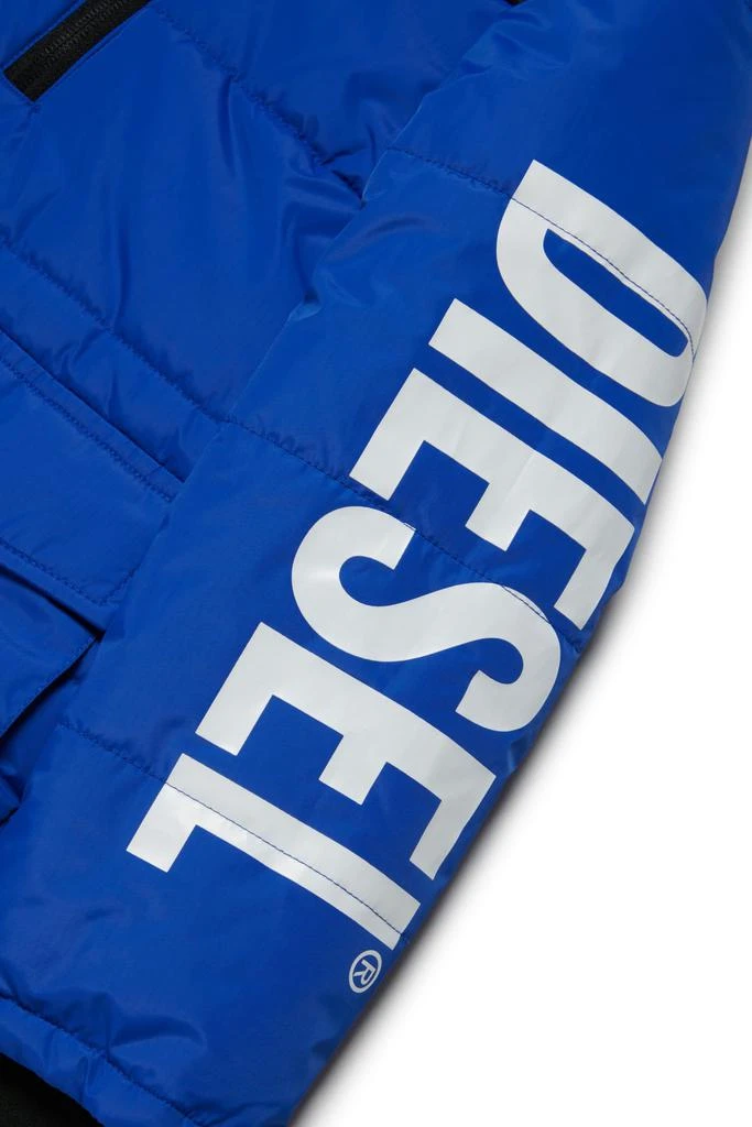 商品Diesel|Jbills Jacket  Two-tone Padded Jacket With Hood And  Logo,价格¥1456,第4张图片详细描述