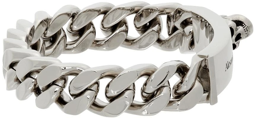 商品Alexander McQueen|Silver Identity Chain Bracelet,价格¥2909,第5张图片详细描述