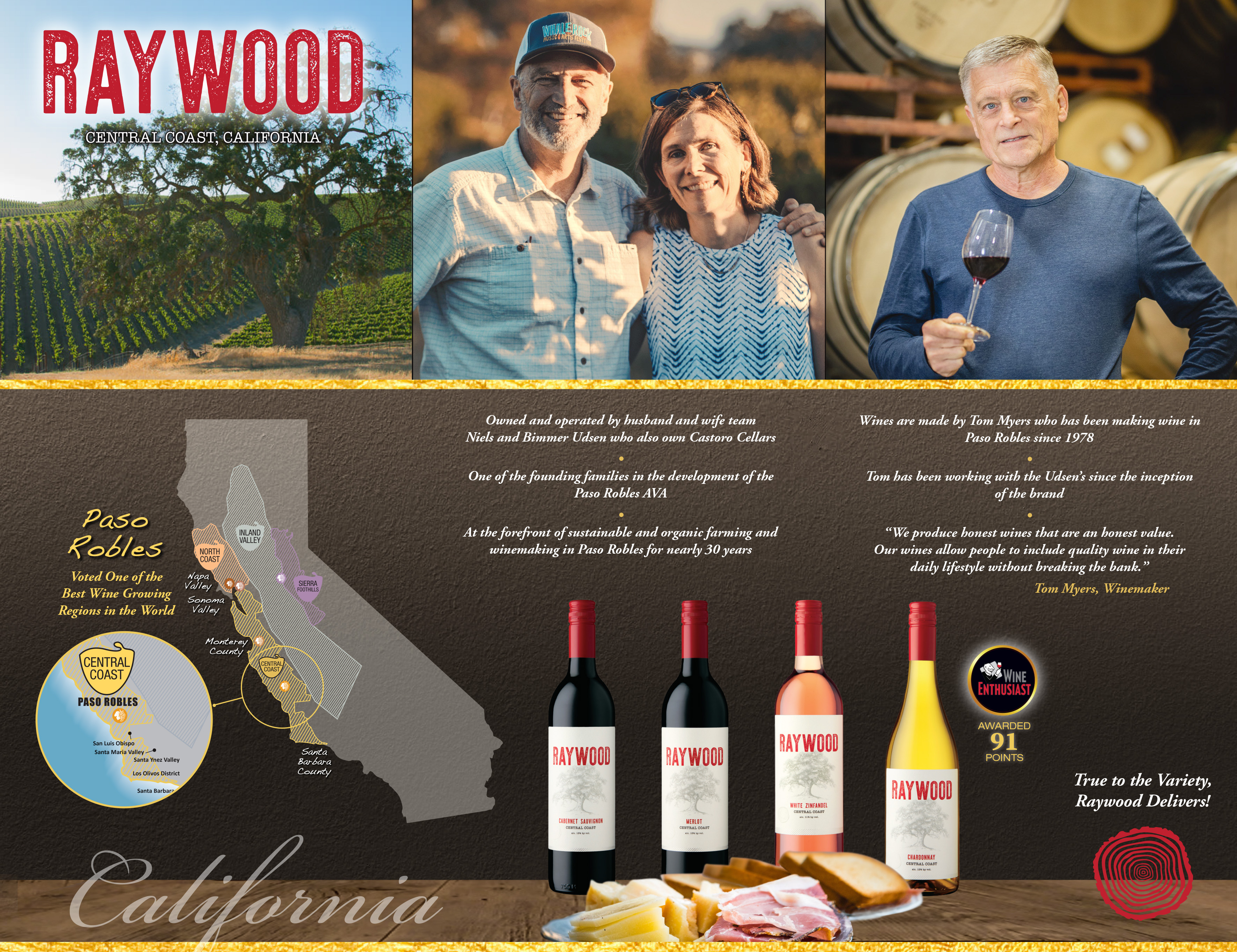 润木酒庄白仙粉黛桃红葡萄酒 2019 | Raywood White Zinfandel 2019 (Central Coast, CA)商品第2张图片规格展示